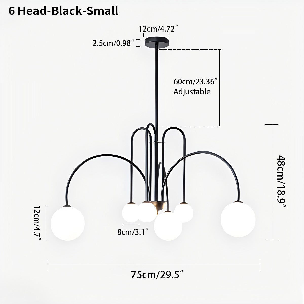 Avi Double Layer Glass Chandelier