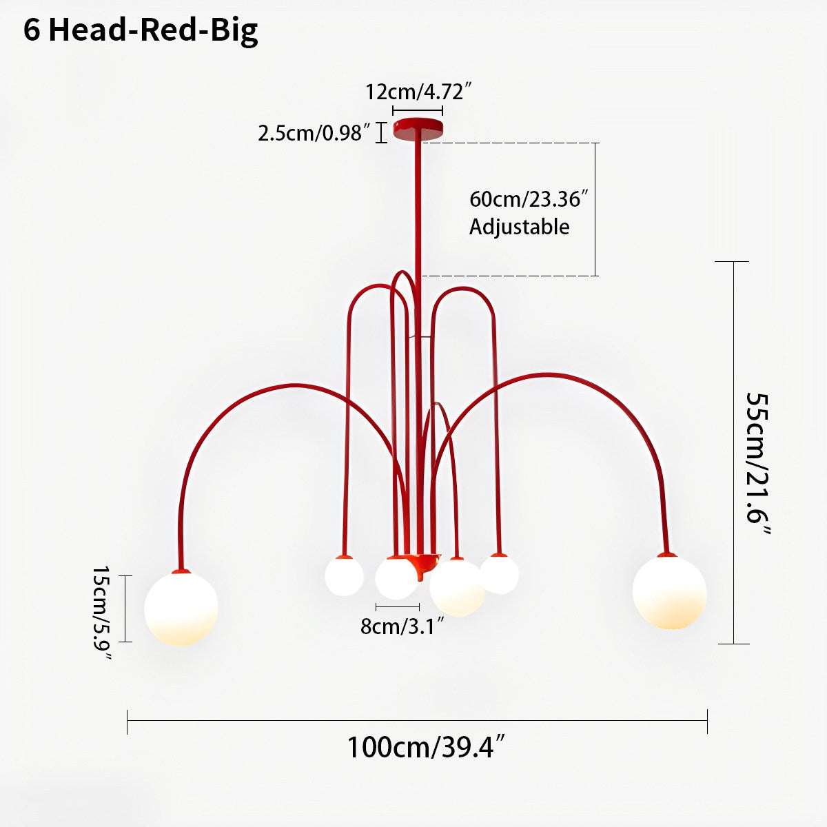 Avi Double Layer Glass Chandelier