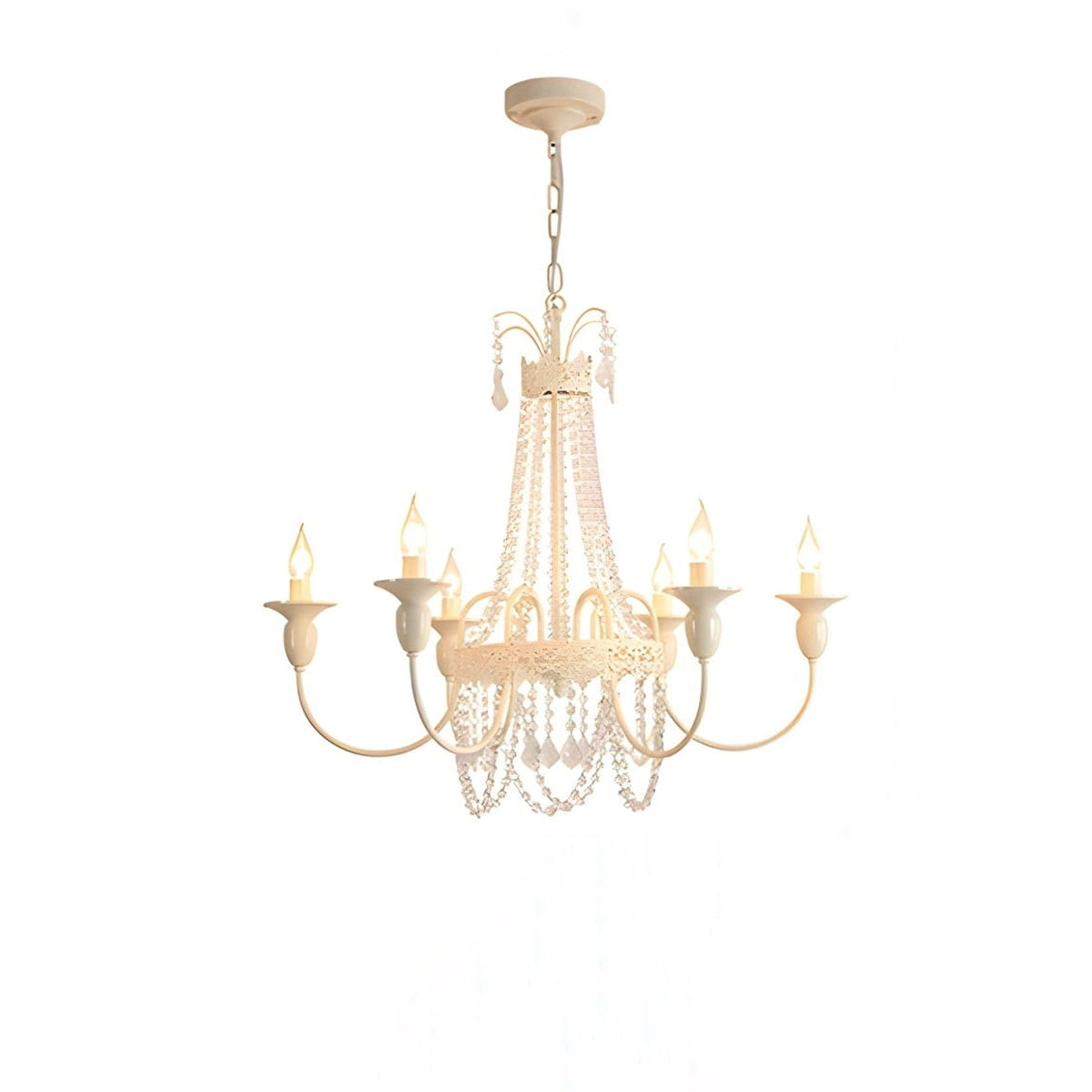 Antizer French Candle Crystal Chandelier