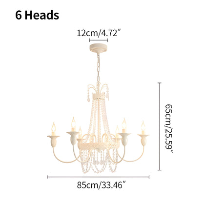 Antizer French Candle Crystal Chandelier