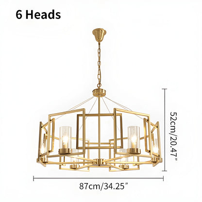 Antizer Modern Luxury All Copper Chandelier