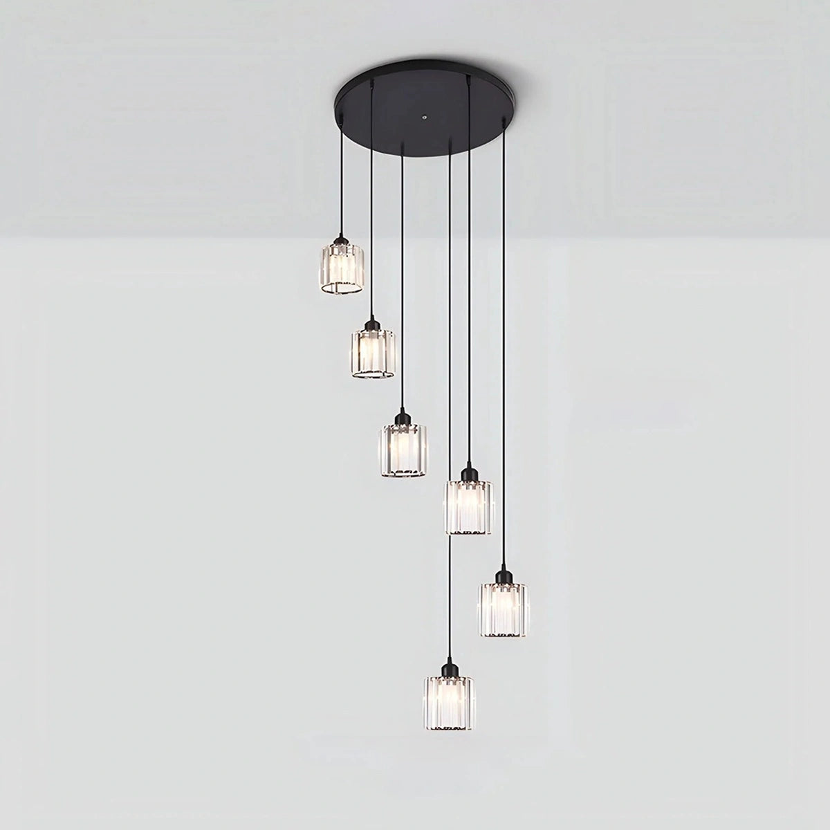 Antizer Kristy Modern Minimalist Glass Chandelier