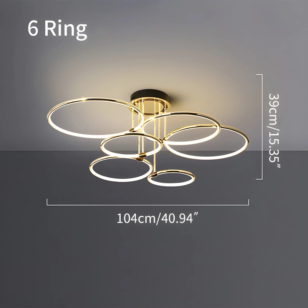 Antizer Metal Circular Chandelier Ceiling Lamp