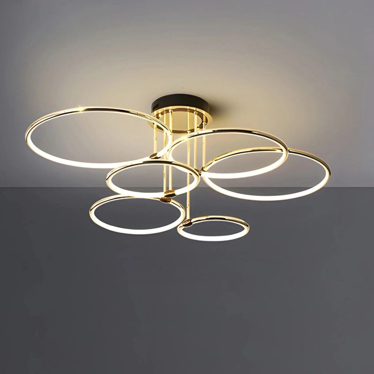 Antizer Metal Circular Chandelier Ceiling Lamp