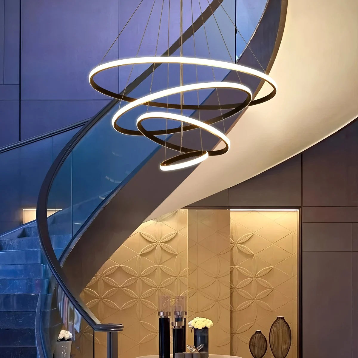 Antizer Circle Layered Living Room Chandelier