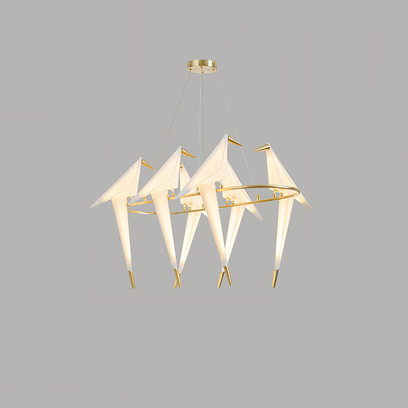 Paper Crane Bird Chandelier