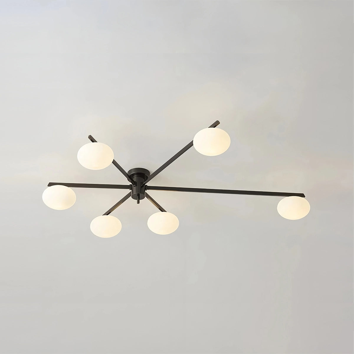 Antizer Modern Multi-Arm Semi Flush Mount Ceiling Light