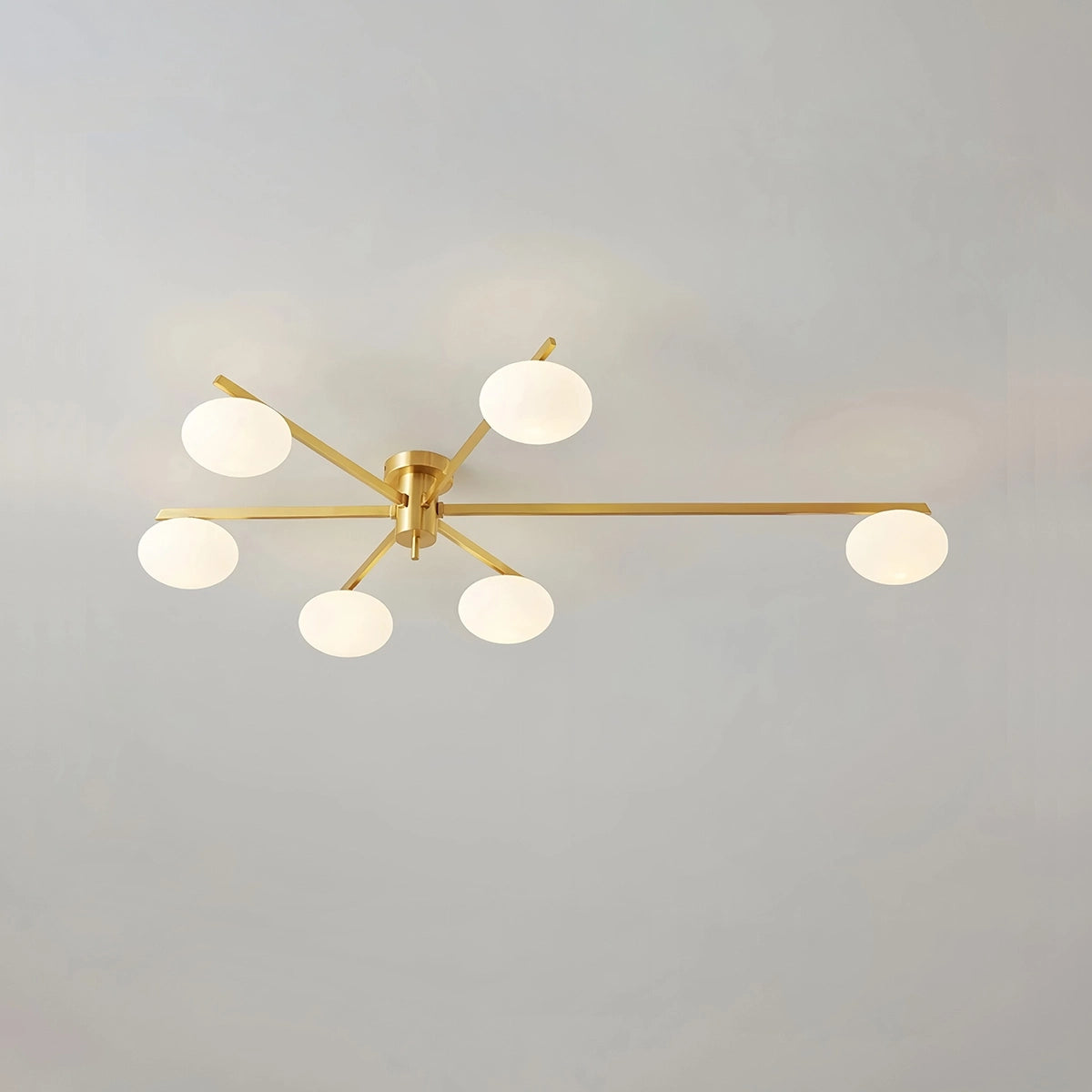 Antizer Modern Multi-Arm Semi Flush Mount Ceiling Light