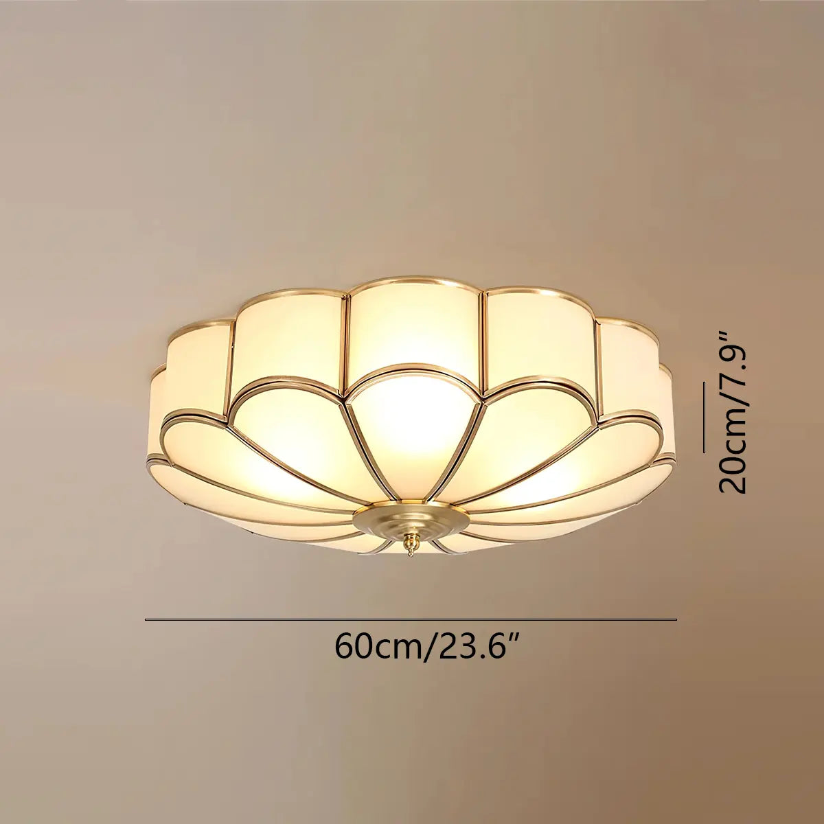Antizer Flower Shape Glass Recessed Ceiling Light