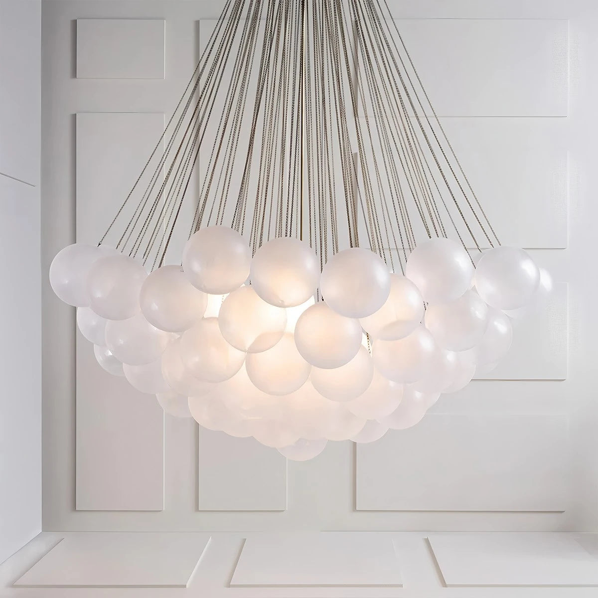 Antizer Modern Bubble Glass Chandelier for Living Room
