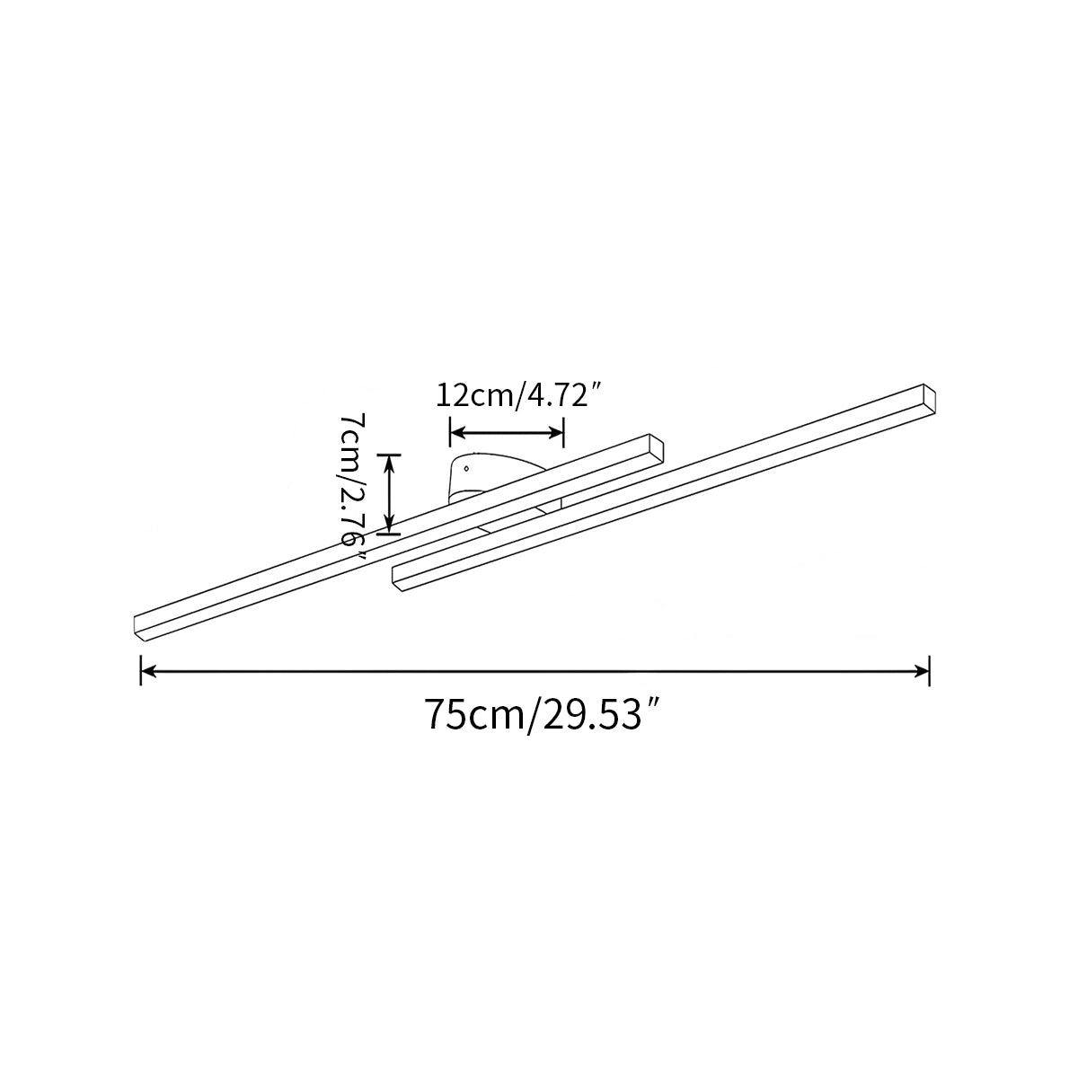 Antizer Minimalism Dimmable Linear Ceiling Light