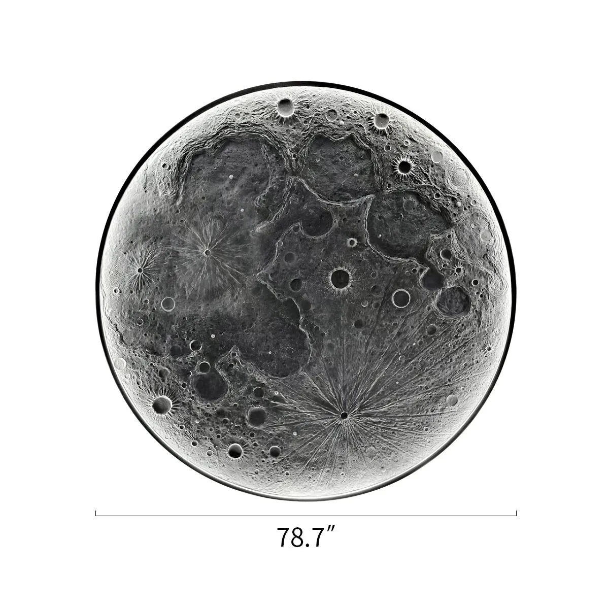 Antizer 3D Relief Moon Decorative Wall Lamp