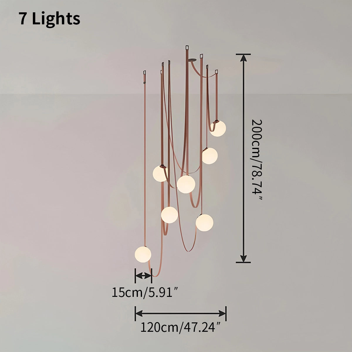 Antizer Modern Leather Strap Globe Pendant Light
