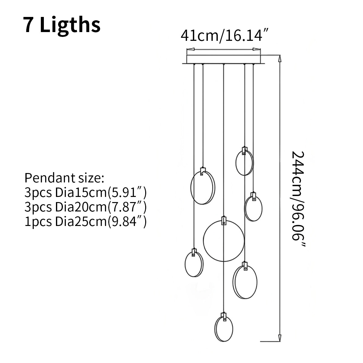 Antizer Moonshade Natural Alabaster Pendant Chandelier