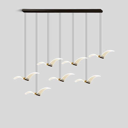 Antizer Light Luxury Art Seagull Pendant Lamp for Living Room