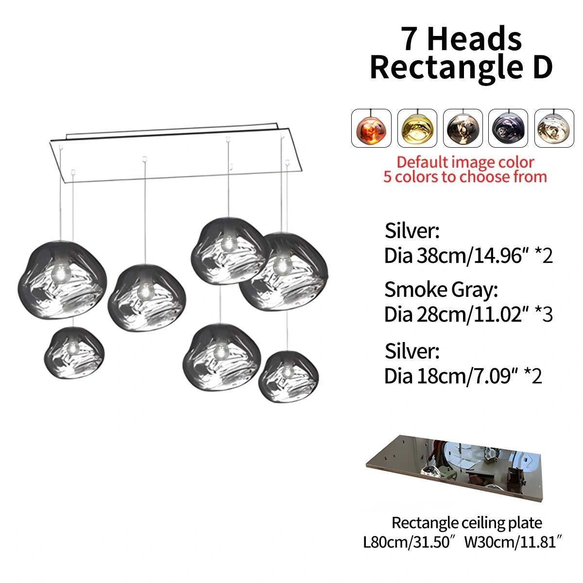 Antizer Large Lava Chandelier Customization