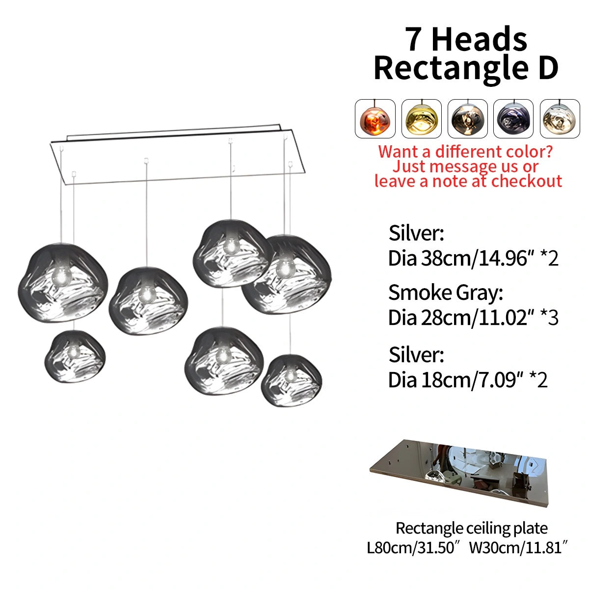 Antizer Large Lava Chandelier Customization