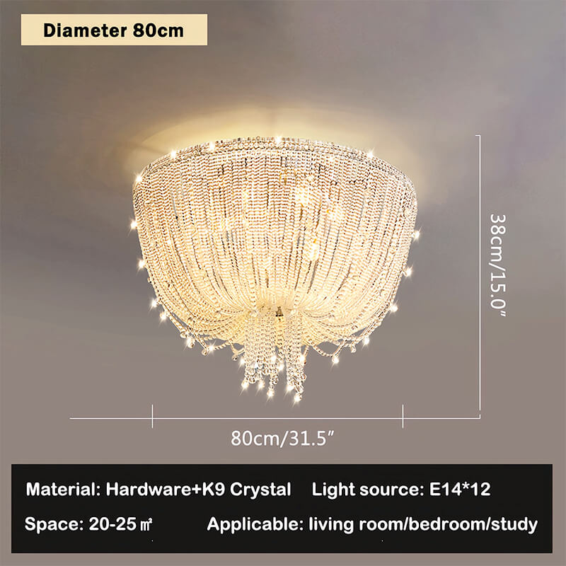 Creative Crystal Tassel Ceiling Light