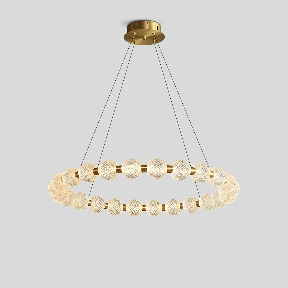 Antizer Modern Ring Pearl Chandelier for Living Room