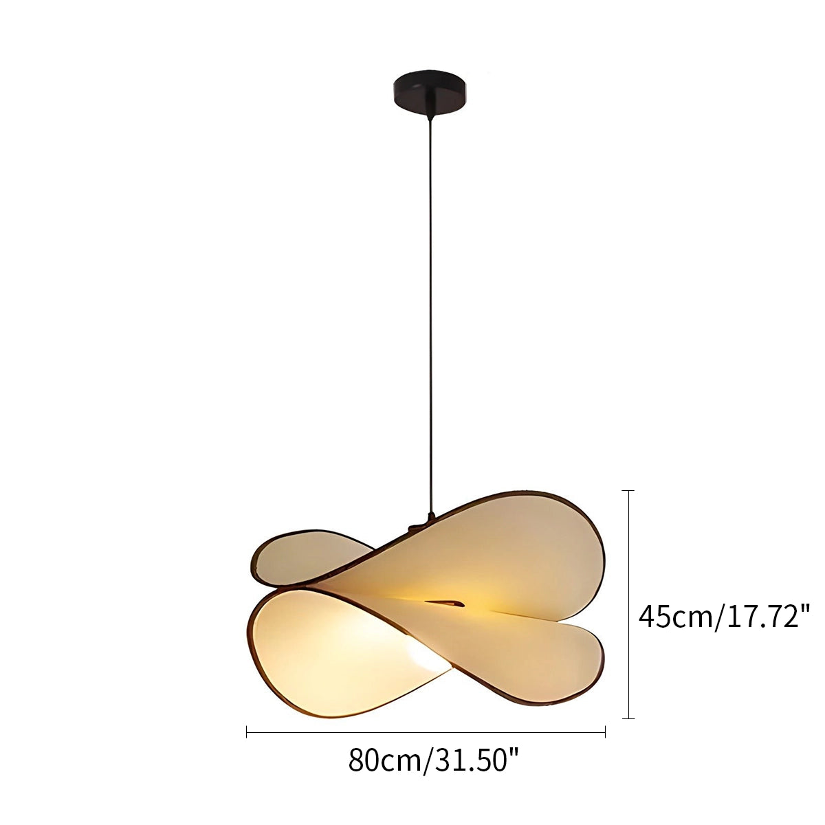 Antizer French Fabric Potato Chip Pendant Light for Dining Room