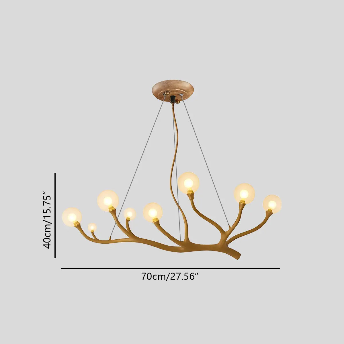 Antizer Arvore Branch Glass Chandelier for Dining Room