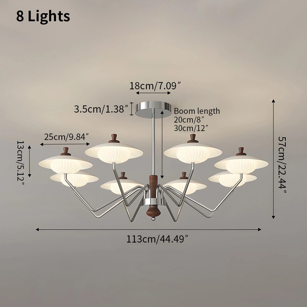 Antizer French Retro Wrought Iron Flower Chandelier