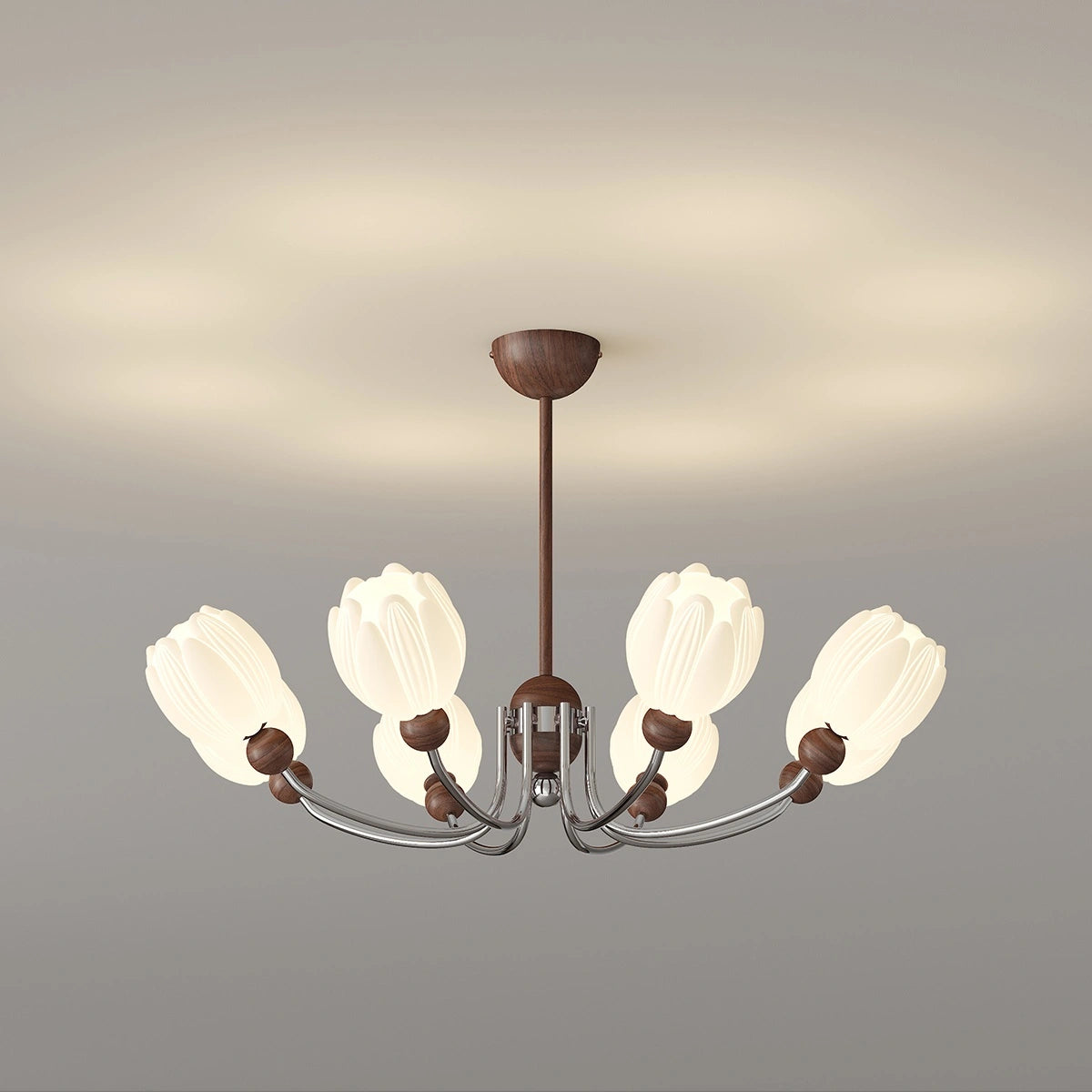 Antizer French Retro Flower Chandelier for Living Room