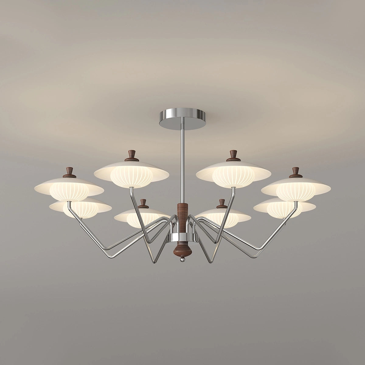 Antizer French Retro Wrought Iron Flower Chandelier