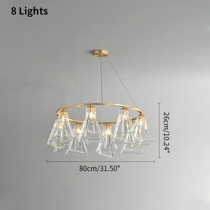 Antizer Modern Simple Crystal Chandelier for Living Room