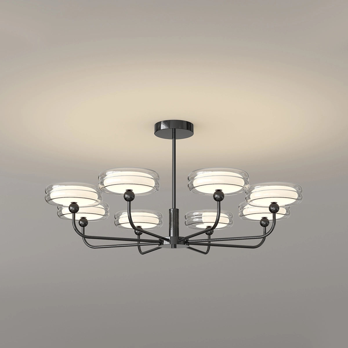 Antizer Medieval Black Bauhaus Chandelier for Dining Room