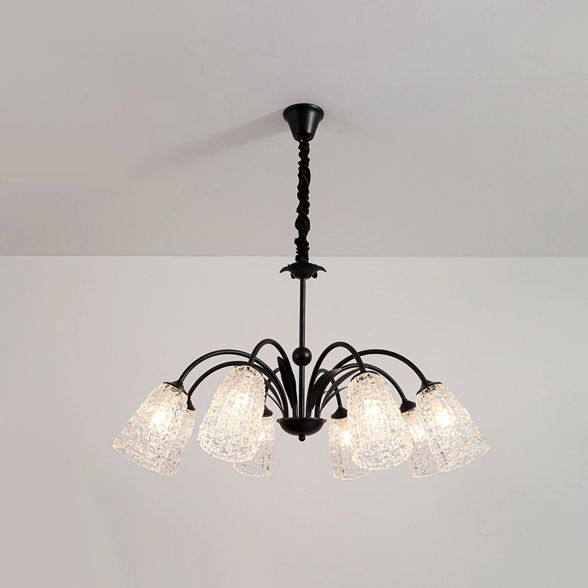 Antizer American Retro Iron Glass Chandelier