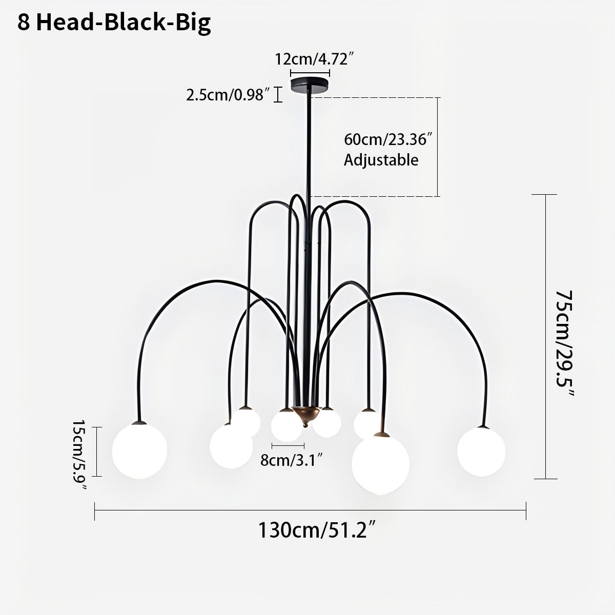 Avi Double Layer Glass Chandelier