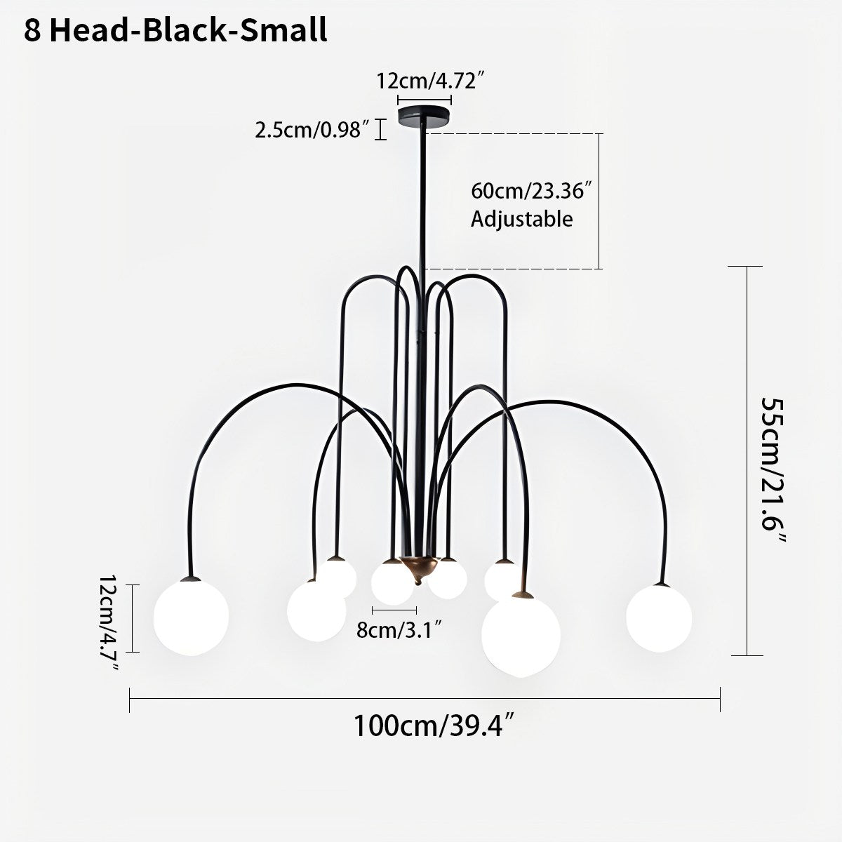 Avi Double Layer Glass Chandelier