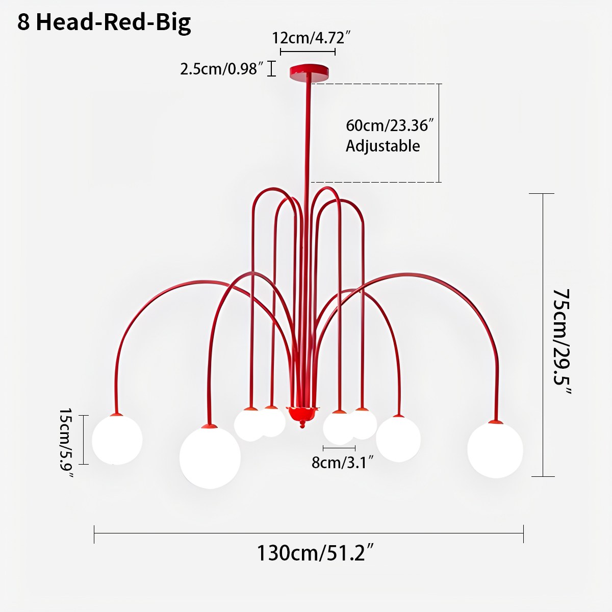 Avi Double Layer Glass Chandelier