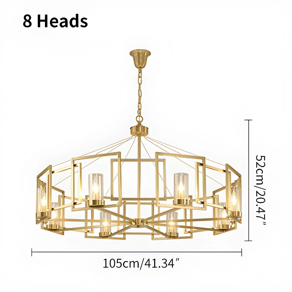 Antizer Modern Luxury All Copper Chandelier