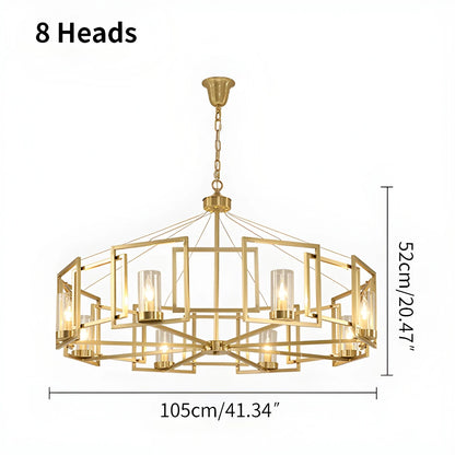 Antizer Modern Luxury All Copper Chandelier