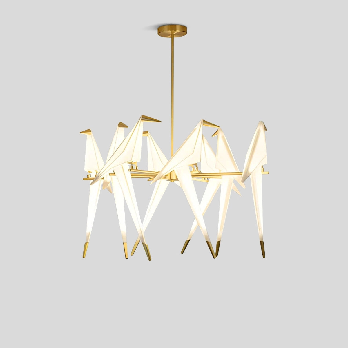 Antizer Paper Crane Bird Chandelier for Dining Room