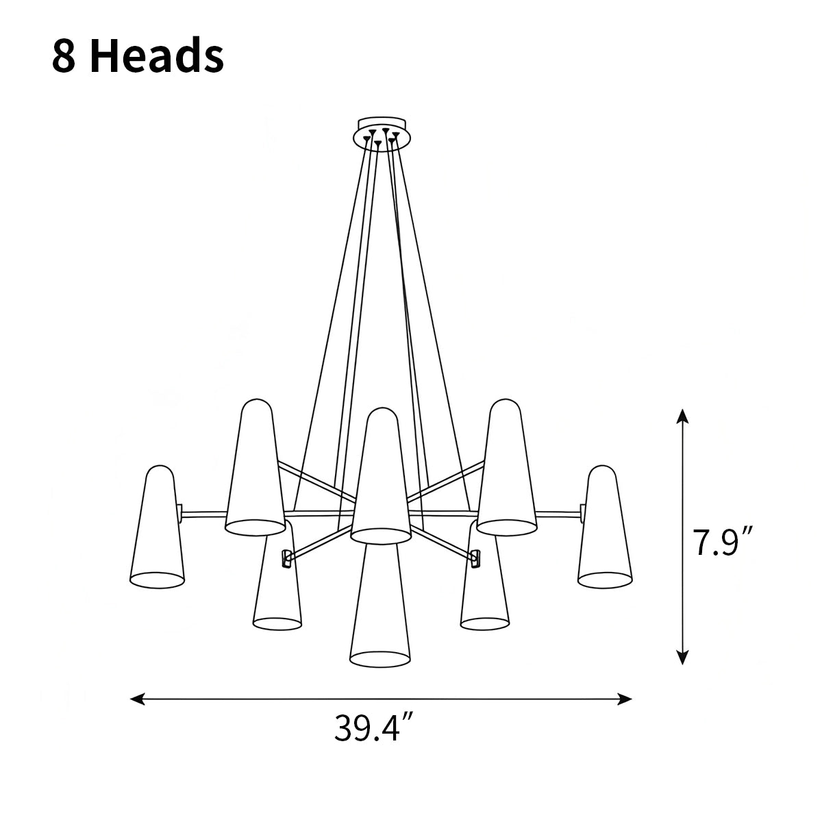 Antizer Montfaucon Chandelier for Living Room