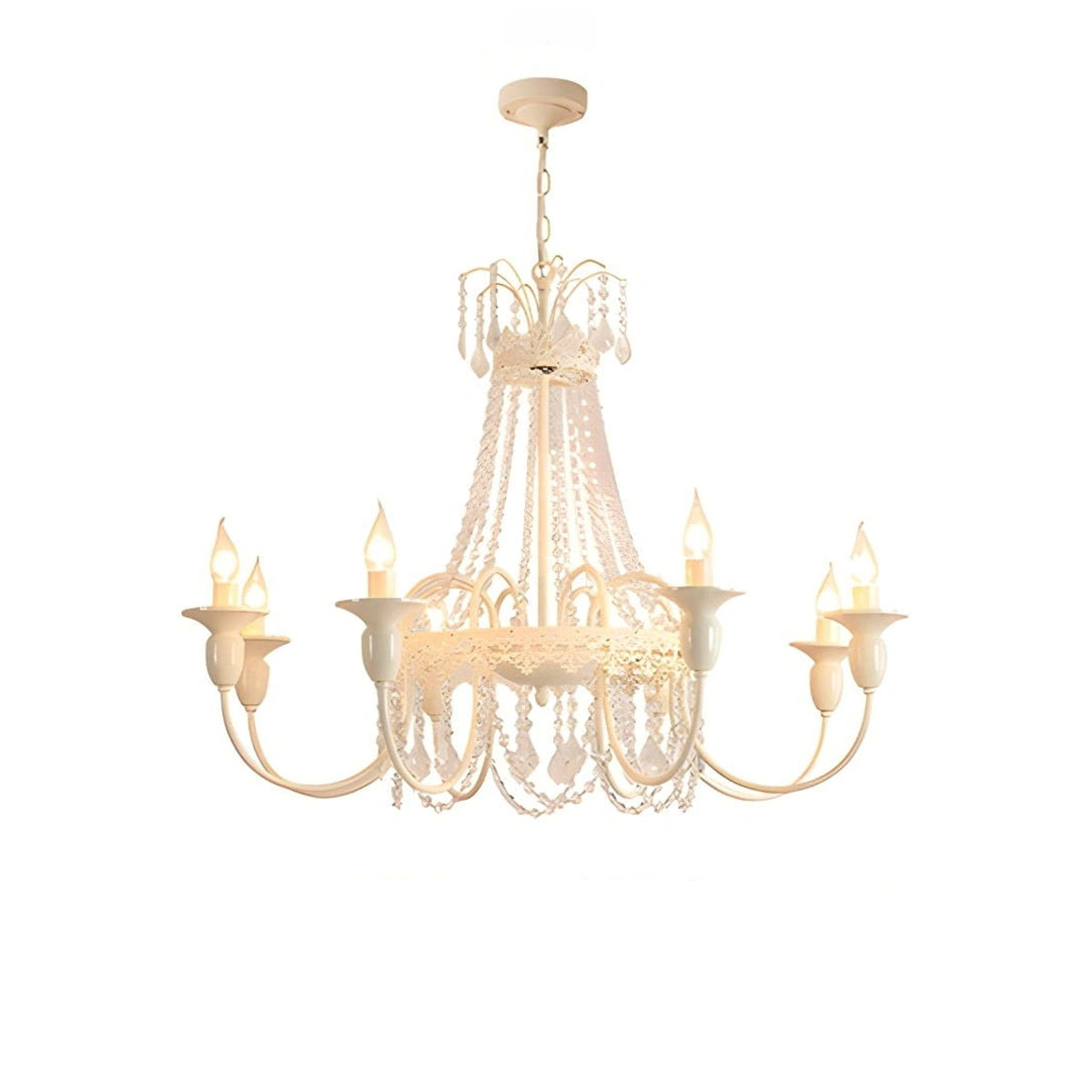 Antizer French Candle Crystal Chandelier