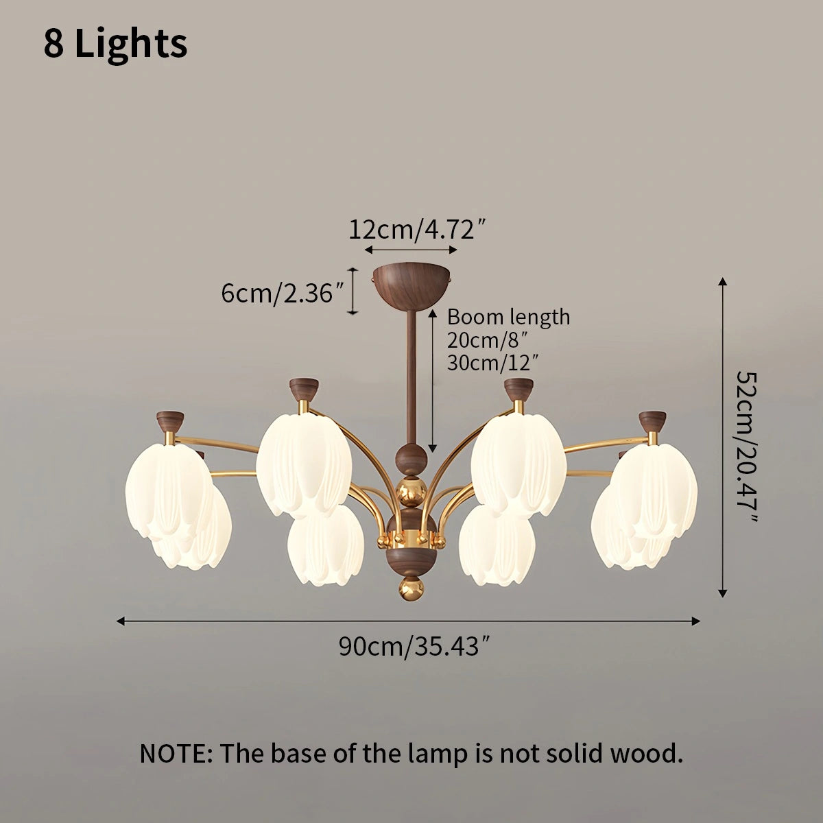 Antizer French Retro Cream Flower Bud Chandelier