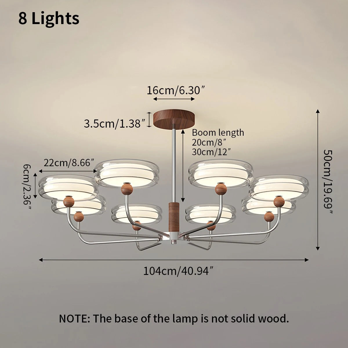 Antizer American Retro Maillard Bauhaus Chandelier