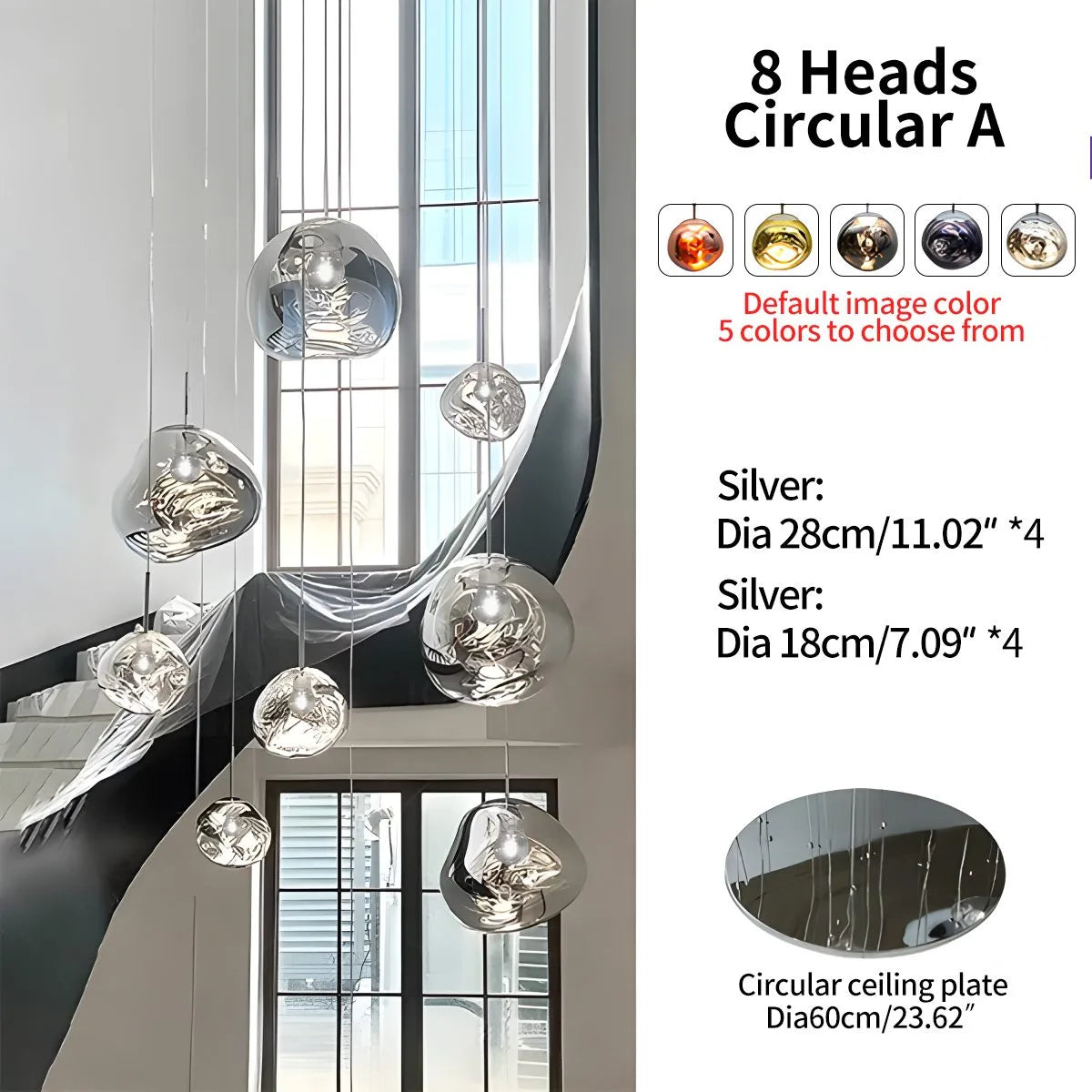 Antizer Large Lava Chandelier Customization