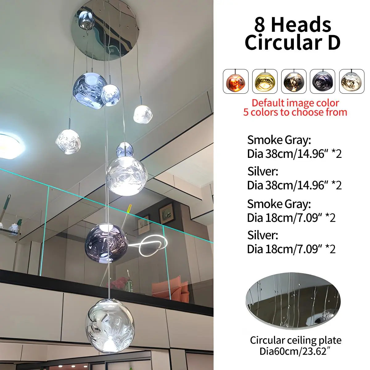 Antizer Large Lava Chandelier Customization