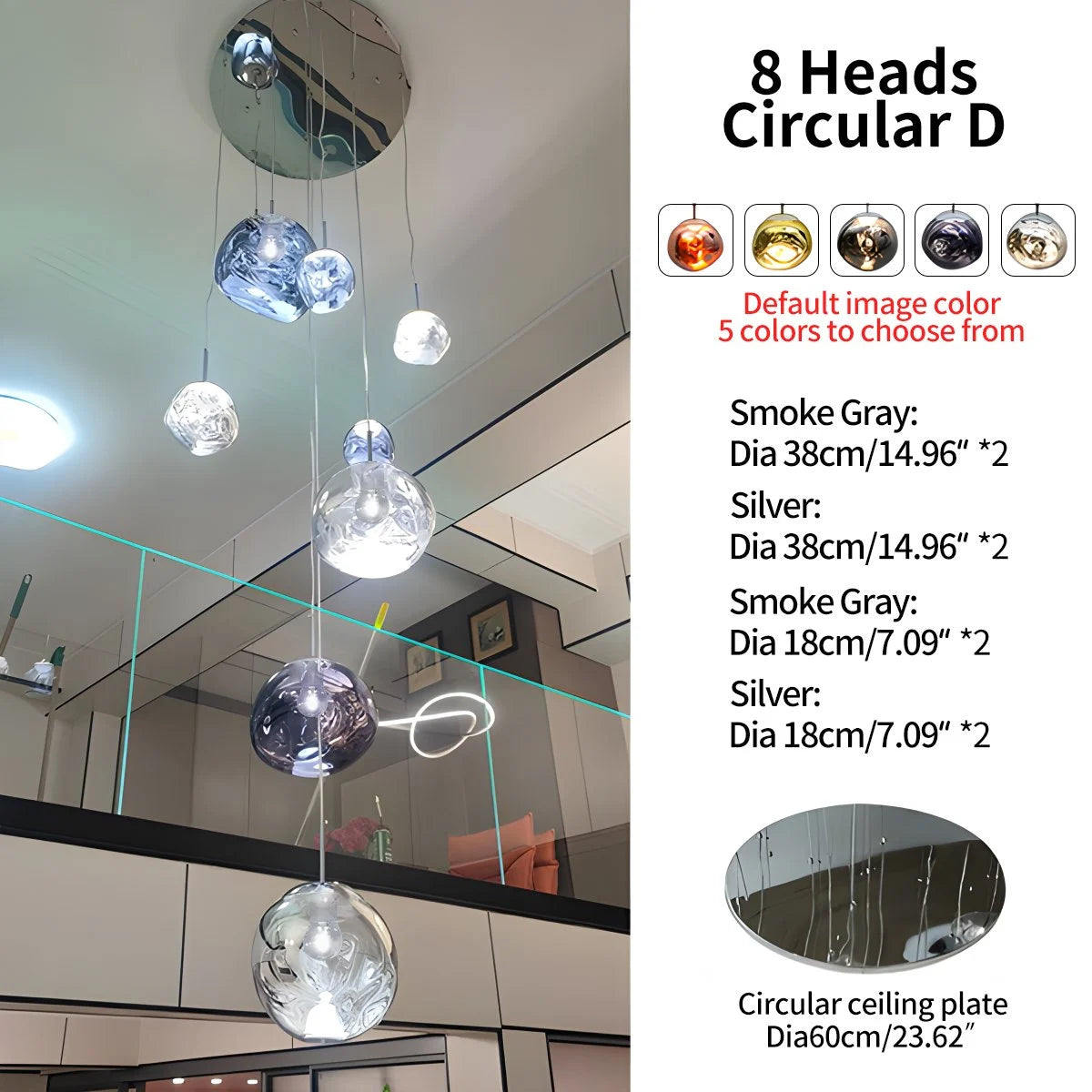 Antizer Large Lava Chandelier Customization