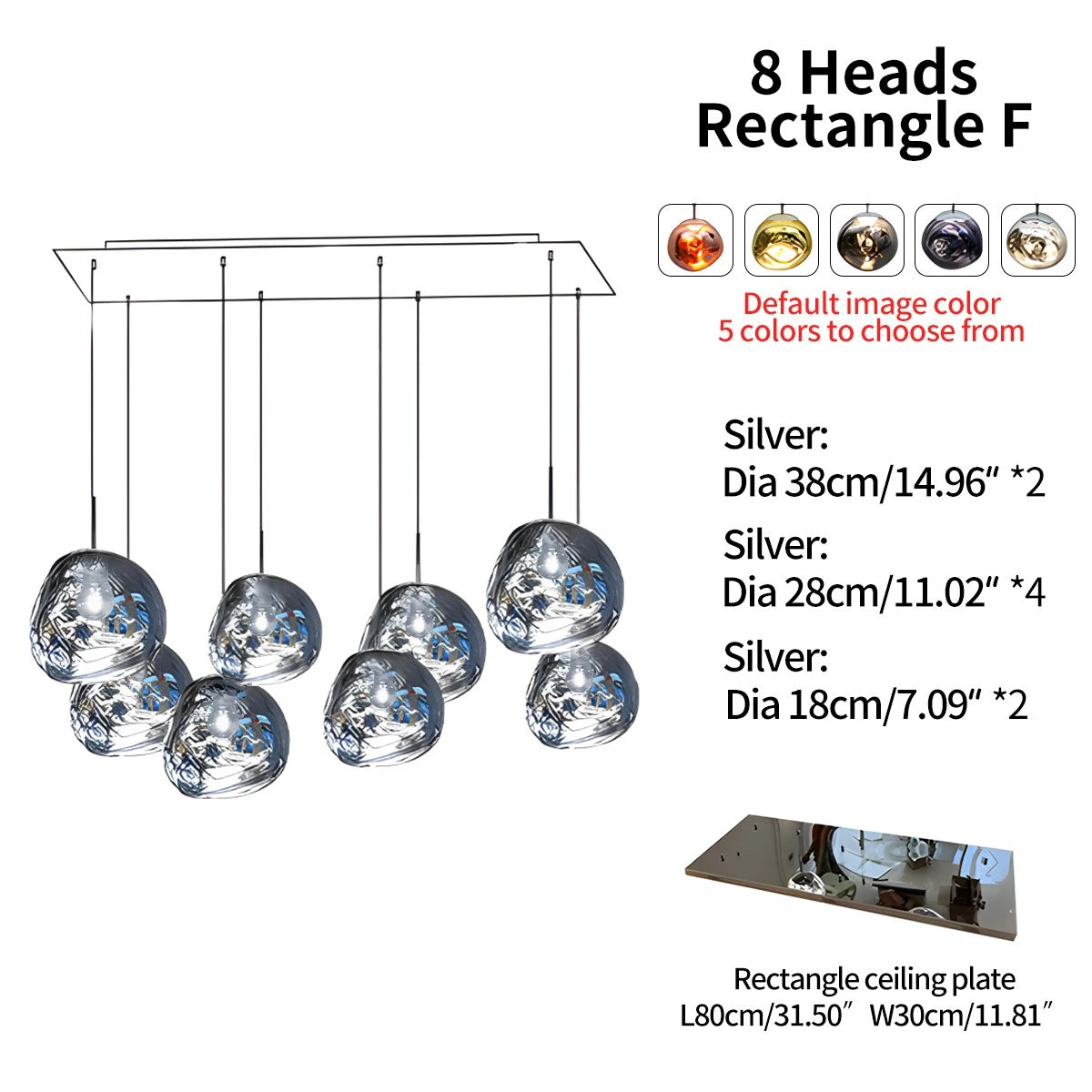 Antizer Large Lava Chandelier Customization