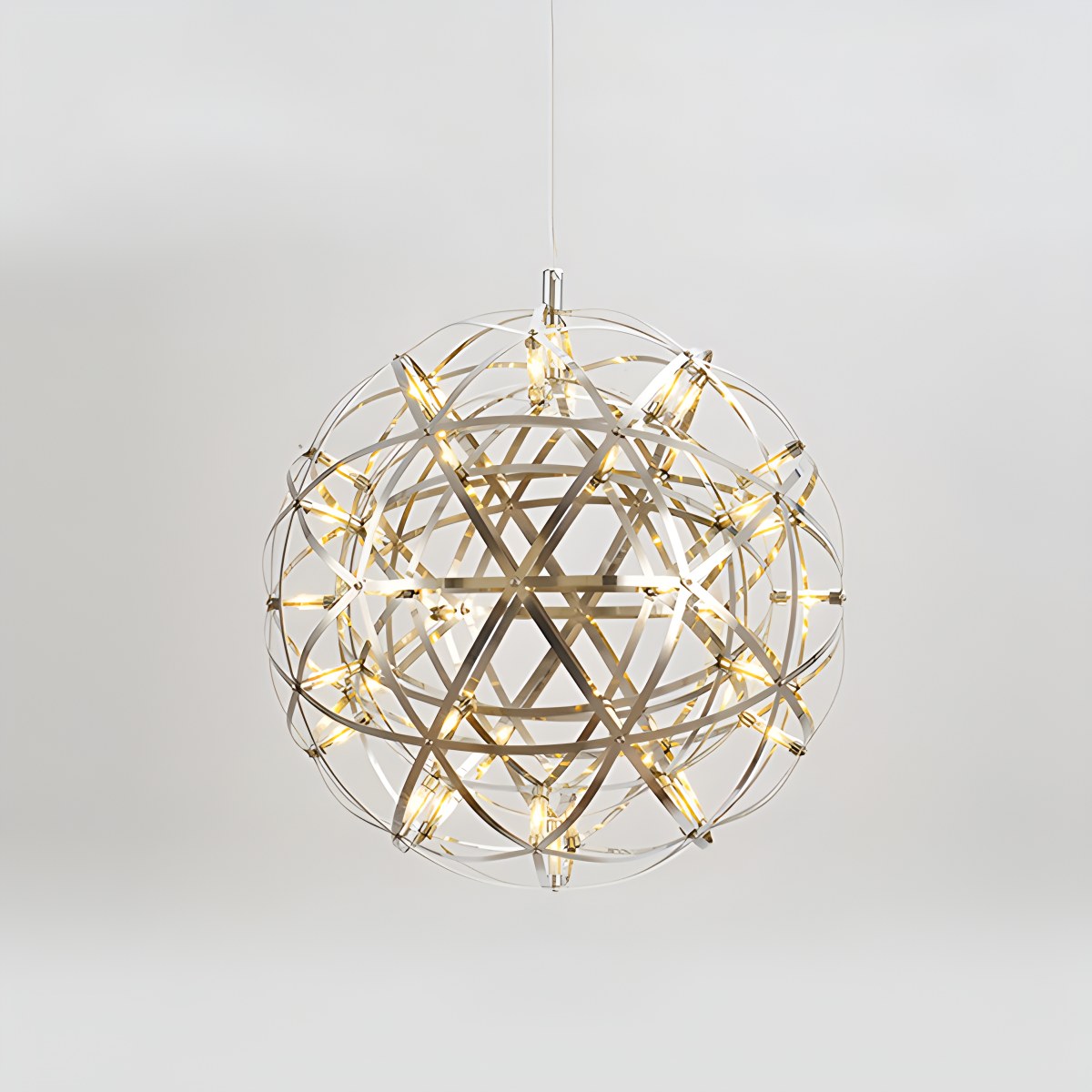 Silver Spark Ball Pendant Light