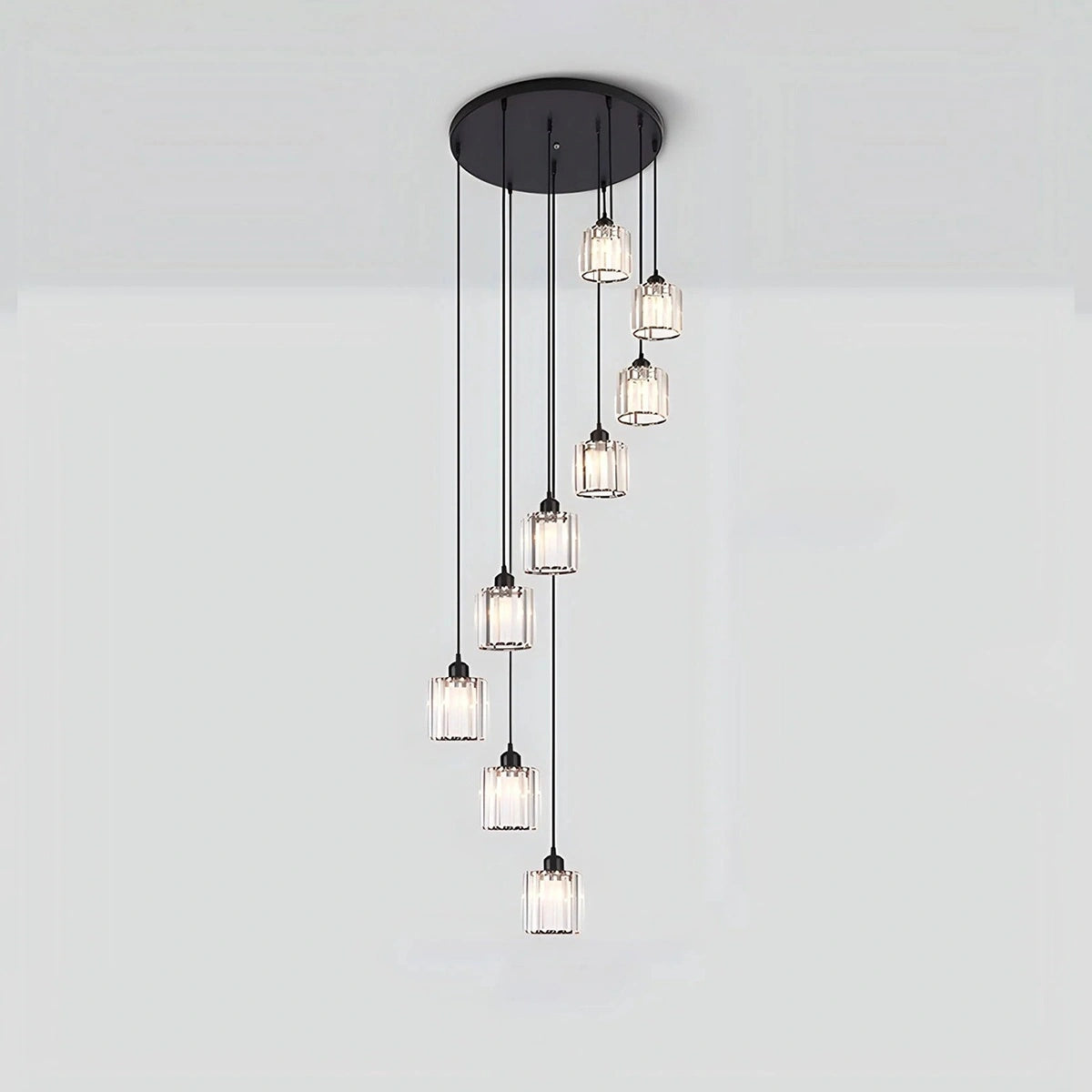Antizer Kristy Modern Minimalist Glass Chandelier