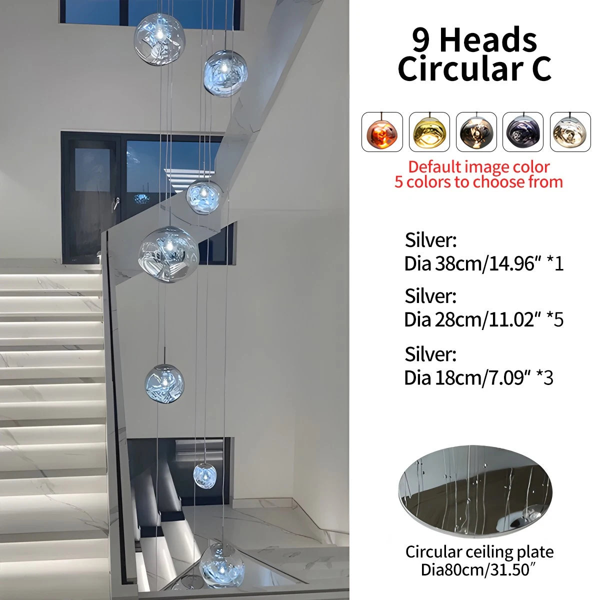 Antizer Large Lava Chandelier Customization