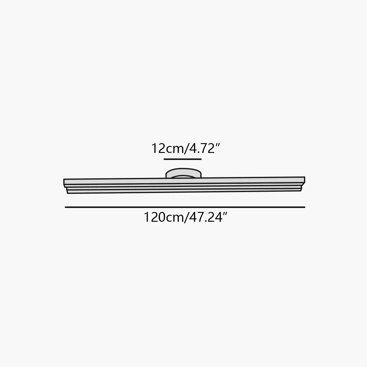 Antizer Simple Linear Ceiling Light for Living Room