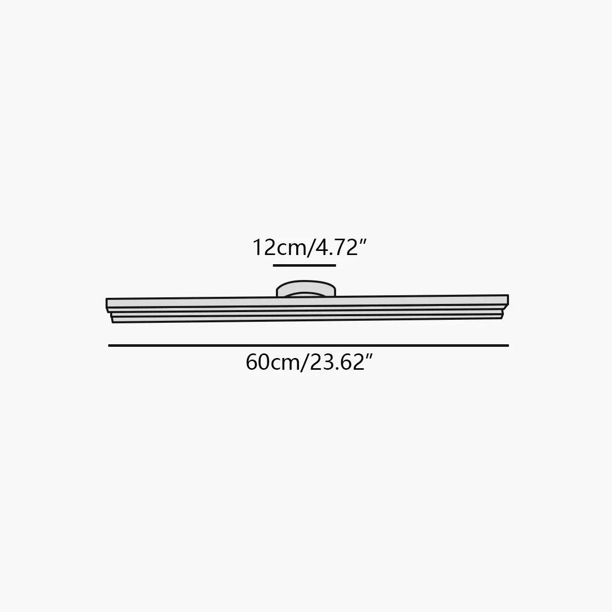 Antizer Simple Linear Ceiling Light for Living Room